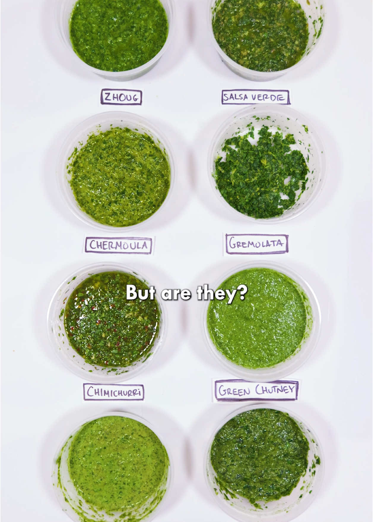 Are Your Herb Sauces Just a Matrix of the Same Six Ingredients